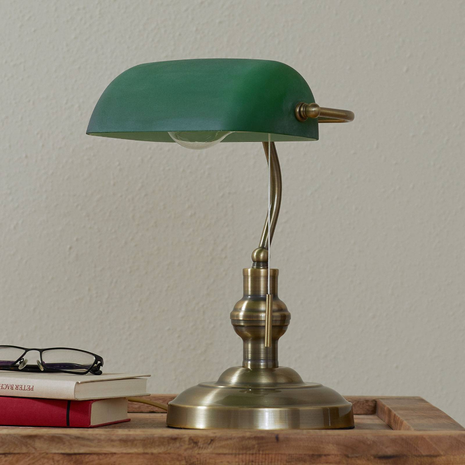 Lampe à poser en métal antique, Milenka