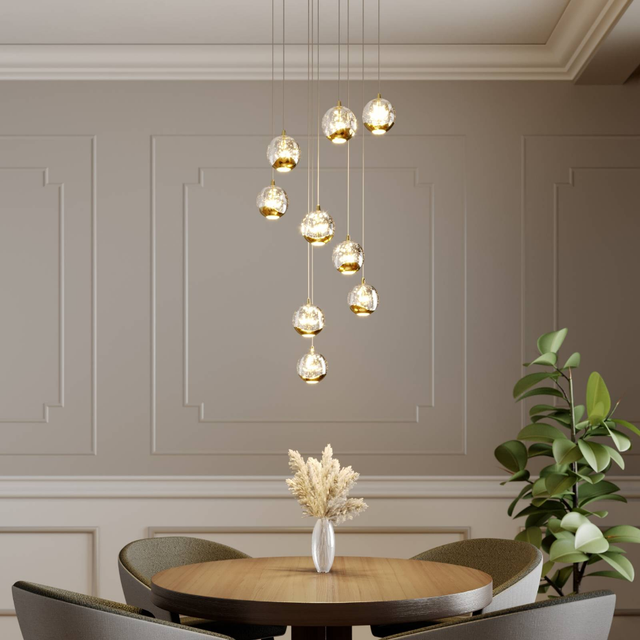 Suspension en verre designLED, Hayley