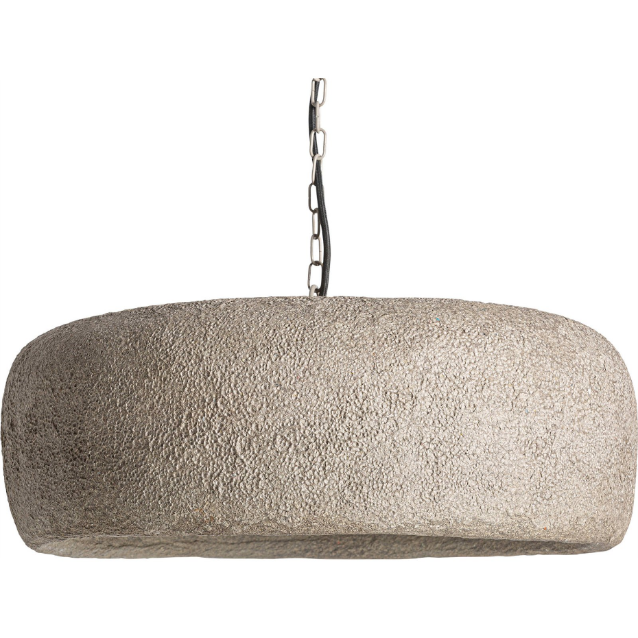 Suspension contemporaine en papier mâché finition sablée