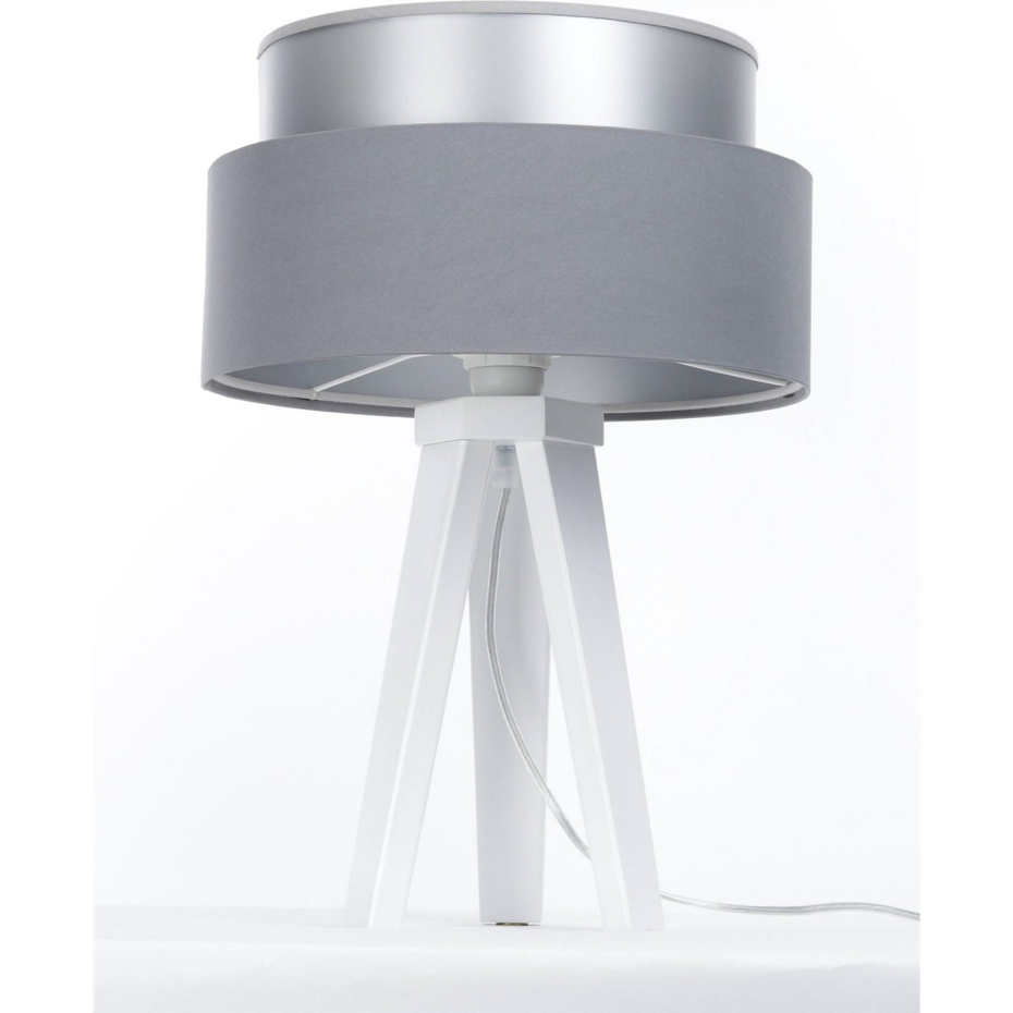 Lampe à poser ronde en tissu Duo ellegant