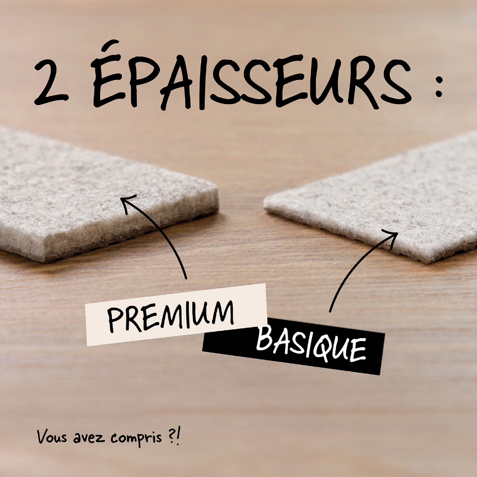 Sous-tapis antidérapant rond basic ,  RugPad Basic