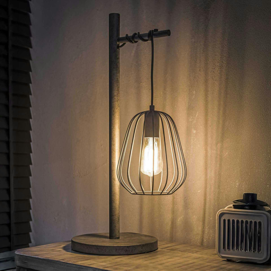 Lampe à poser style industrielle en métal TRIBECA