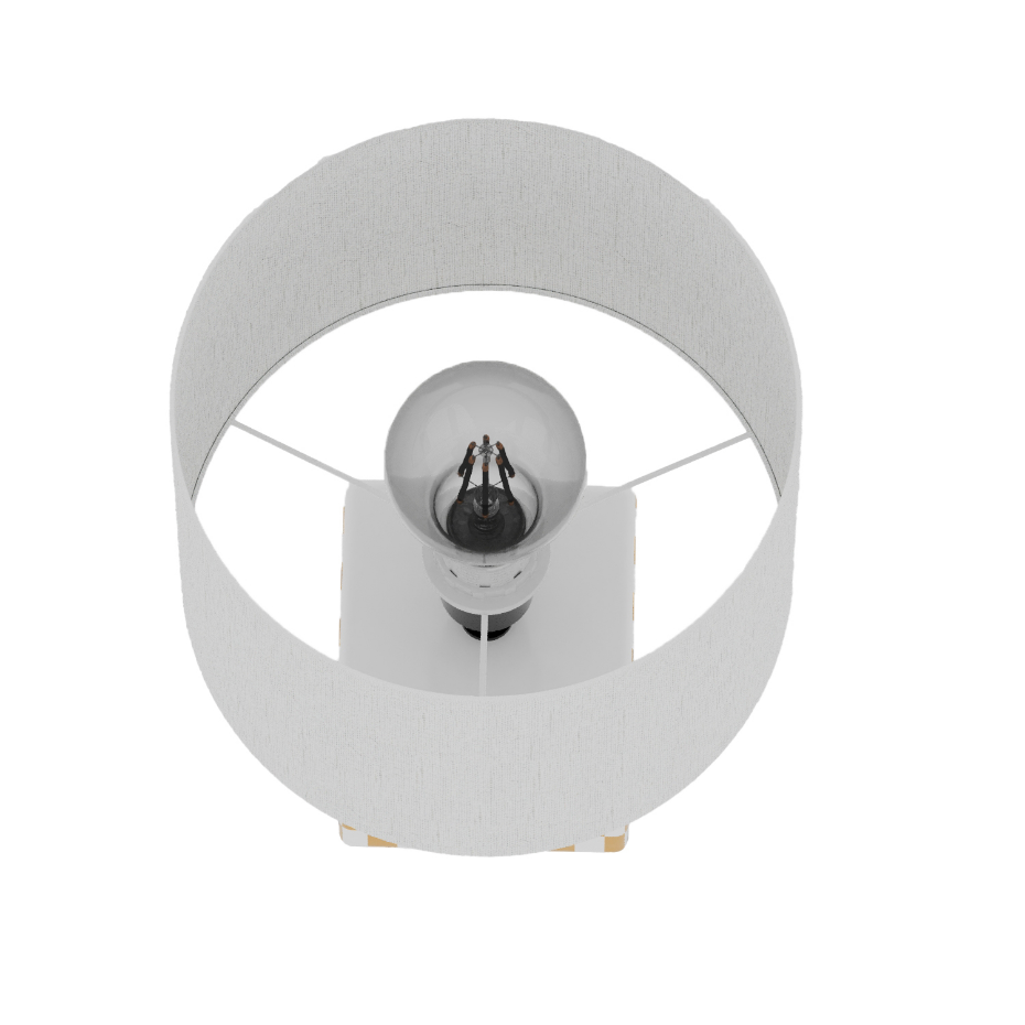 Petite Lampe à poser en Céramique & Abat-jour Lin-MANET PETIT