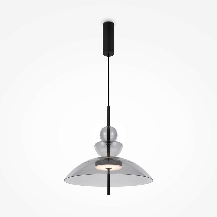 Suspension design en verre forme dôme NORA