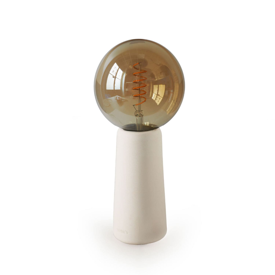 Lampe à poser béton ampoule style Edison - PHARE