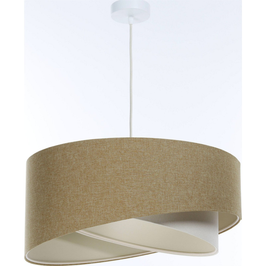 Suspension en lin rond Boho