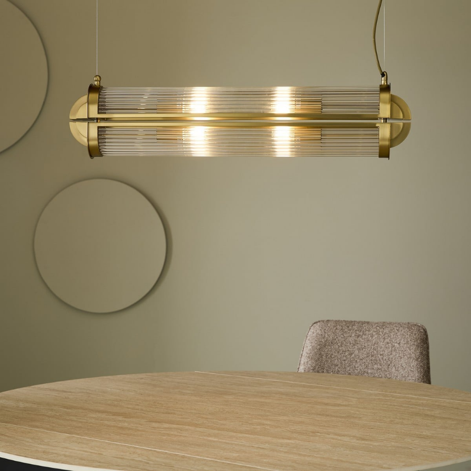 Lustre en verre et métal GRAND REX