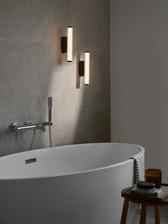 Applique murale Virelle 50  PMMA Laiton ,  H. 50 - IP44 - LEDModule /  Nordlux Intérieur