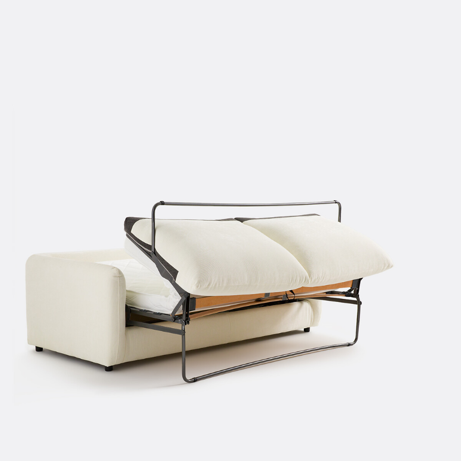Canapé convertible 2, 3, 4 pl., velours gaufré Yde