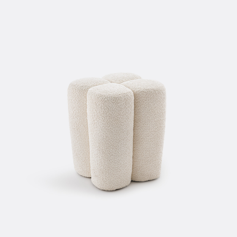 Pouf vintage polyester, Mariane