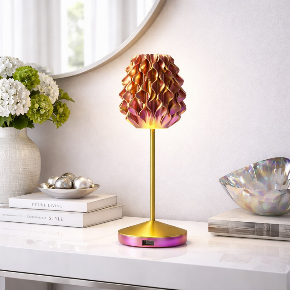 Lampe Swirl Sunrise dorée