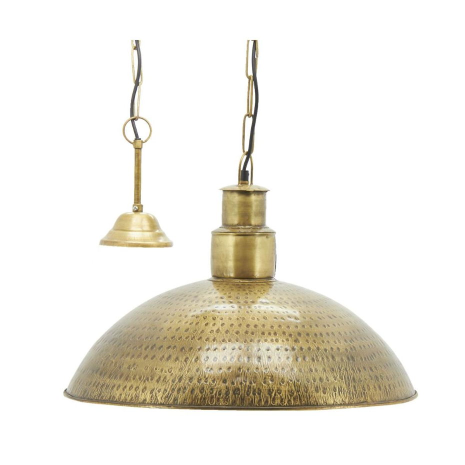 Suspension industrielle en métal martelé Diamètre 53cm