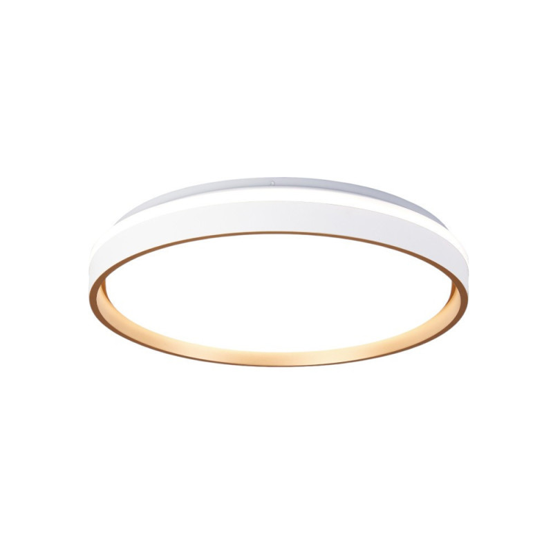 Plafonnier led dimmable et CCT blanc et doré Verona