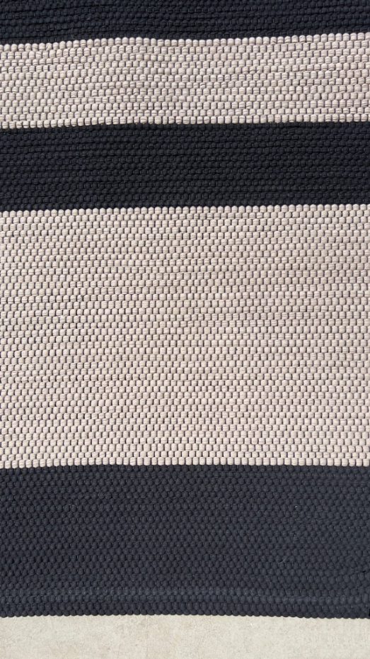 Tapis en coton recyclé tissé à la main TIAGO