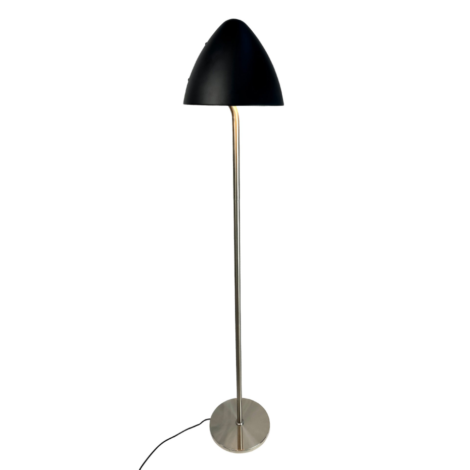 Lampadaire en Métal, noir et laiton OULU