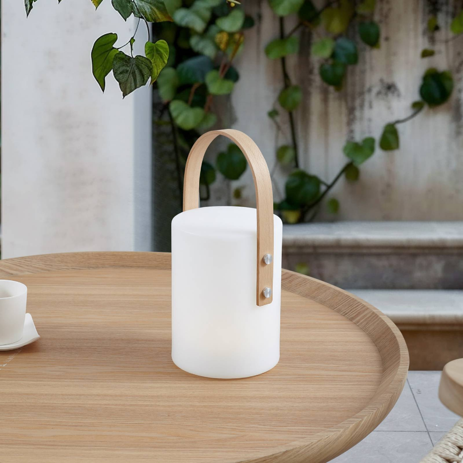 Luminaire de terrasse en bois moderneLED