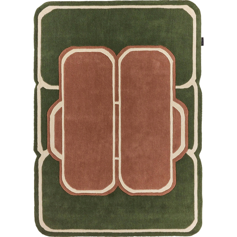 Tapis fait main en laine et coton Pantone