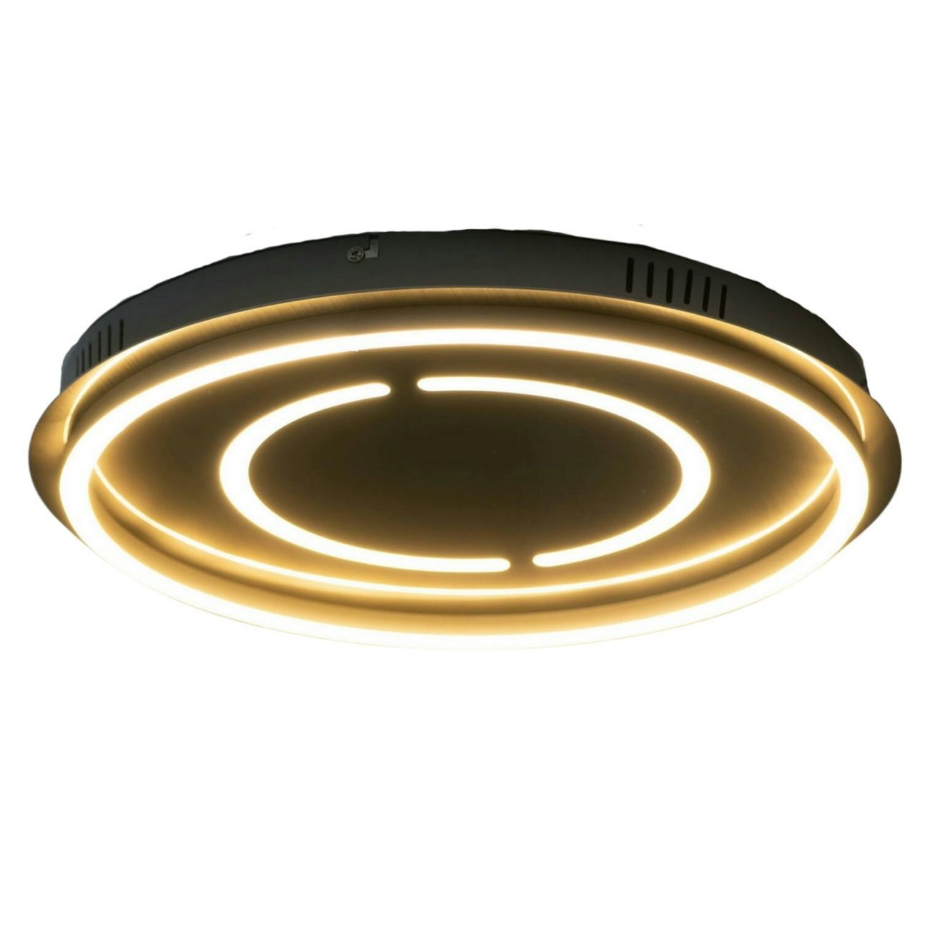 Plafonnier LED rond double cercle - OLAVA