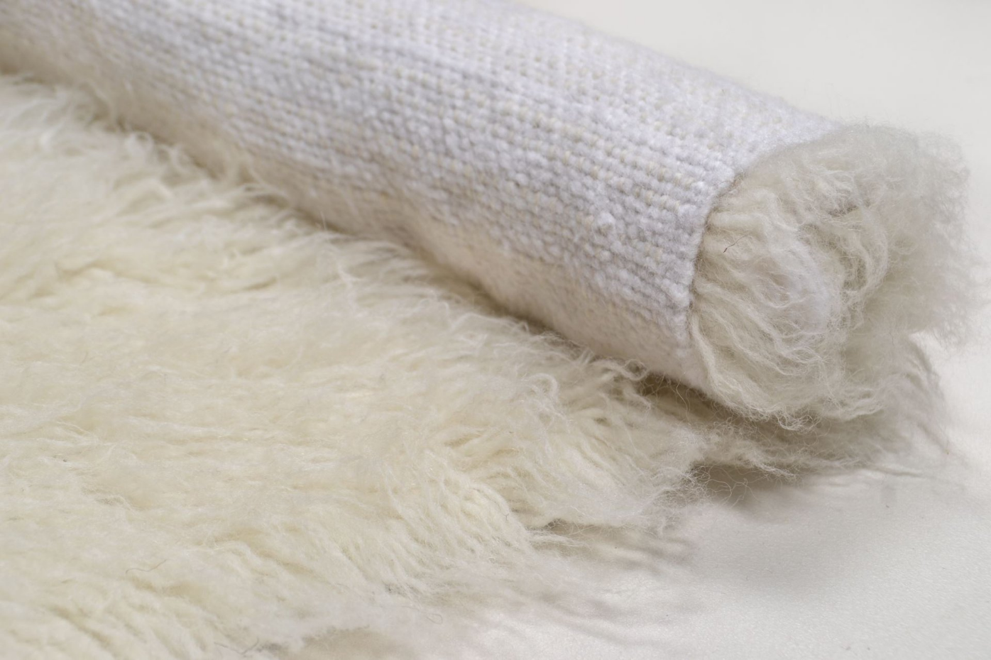 Tapis grec original flokati en laine tissé main - Flokos 1250