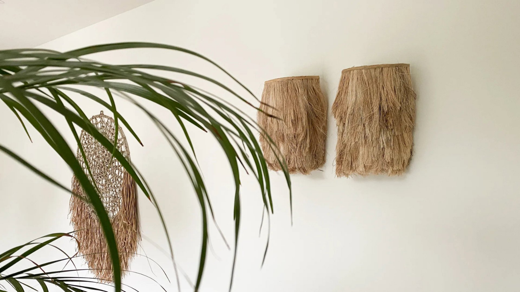 Applique murale en herbe ABACA