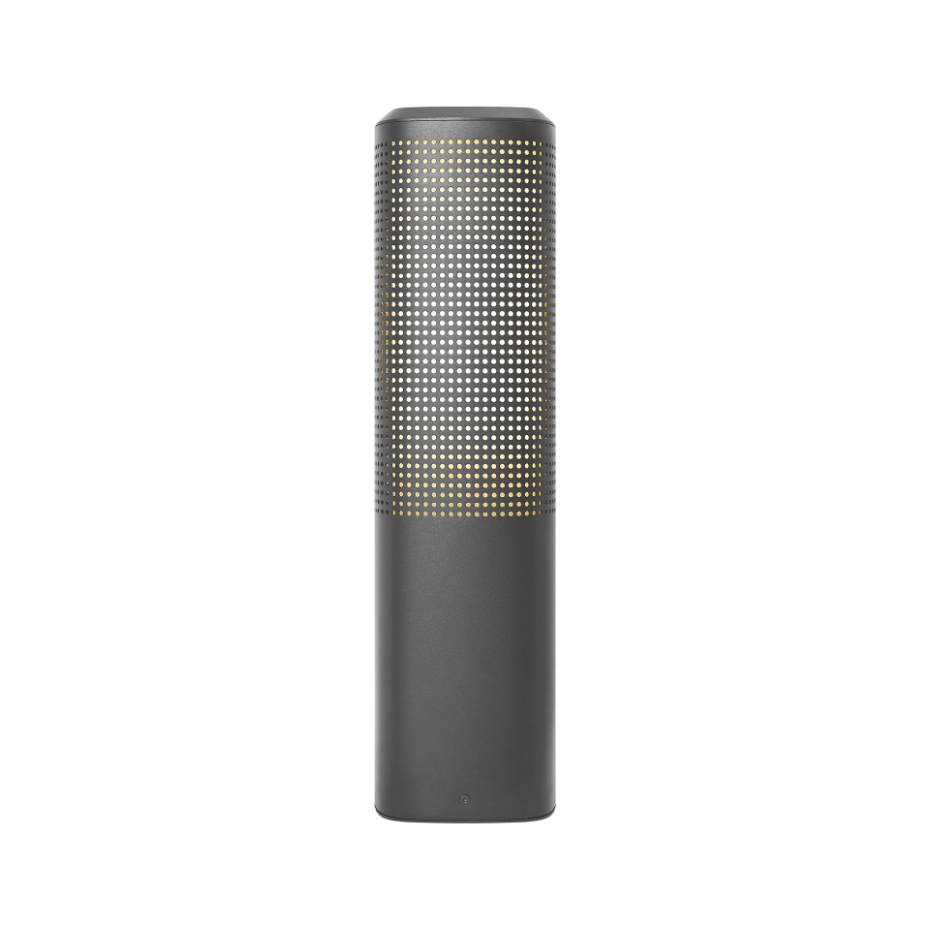 Potelet Sidara 45  Aluminium Seaside noir ,  H. 45 - IP54 - E27 /  Nordlux Extérieur