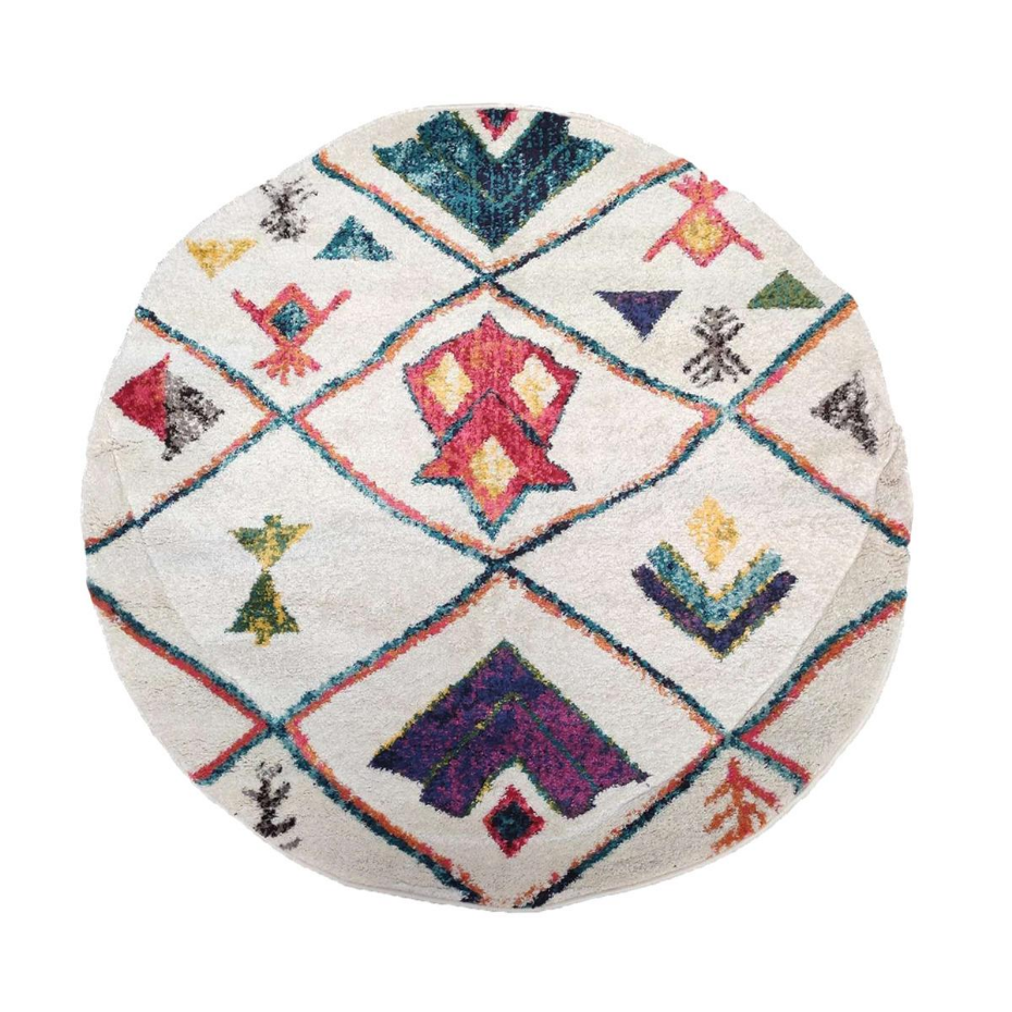 Tapis berbère tissé motifs tribaux LYN5 OURIKA C
