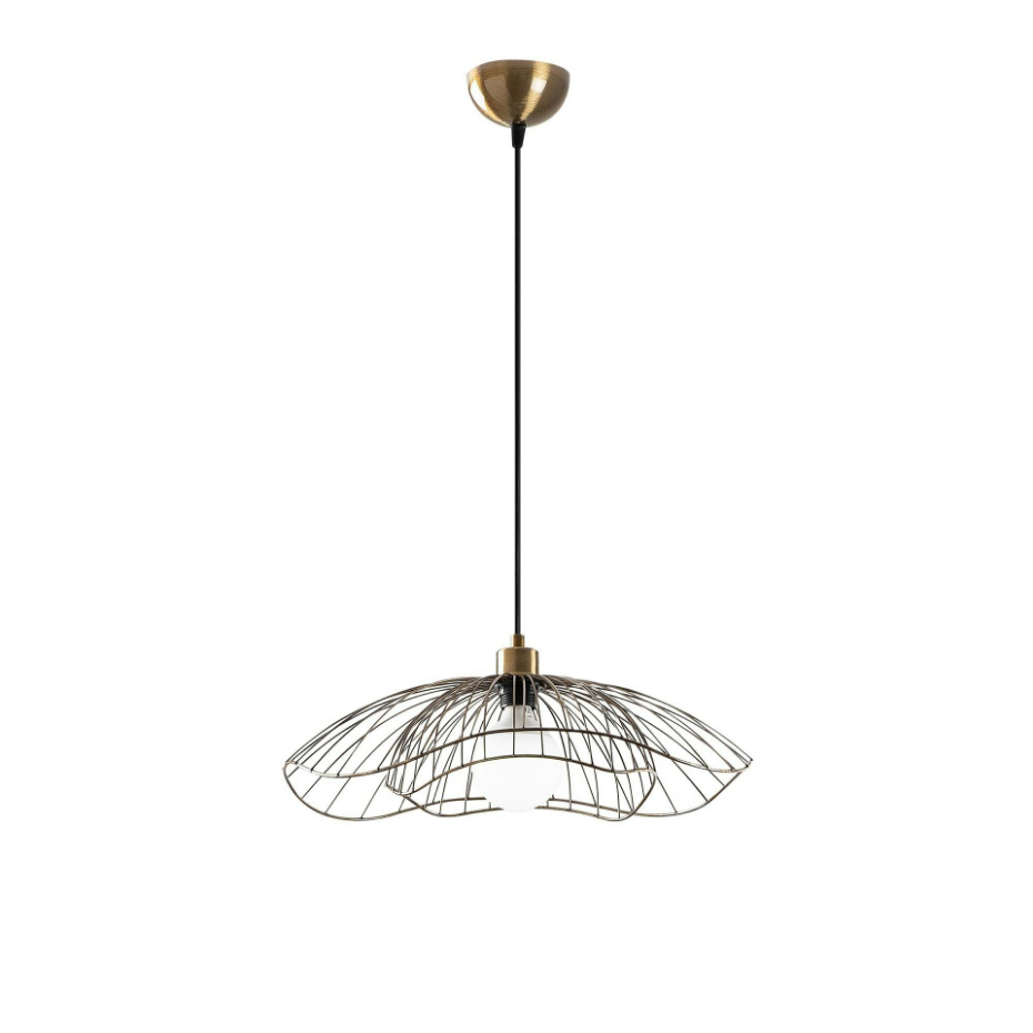 Suspension métal double fleur SINOP