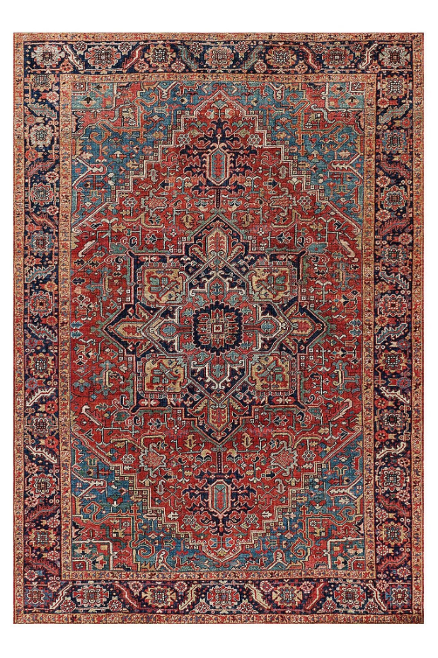 Tapis effet velours tissé plat ANTIKA