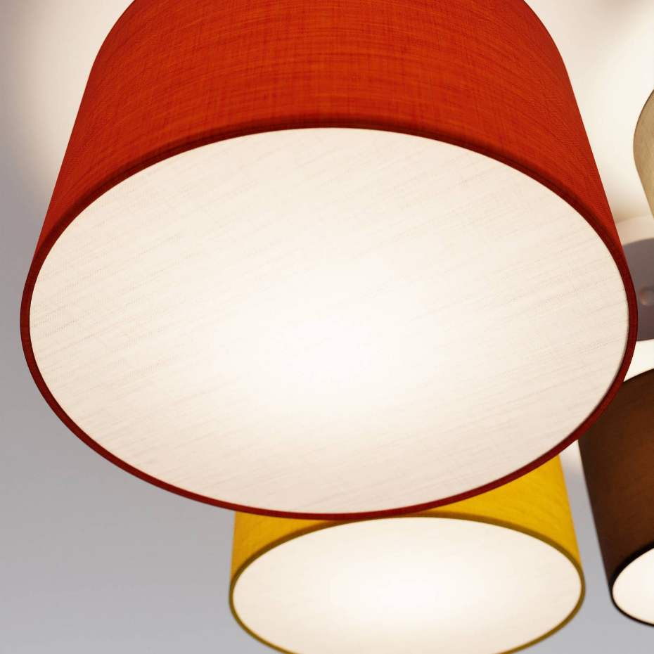 Plafonnier en textile moderne, Laurenz
