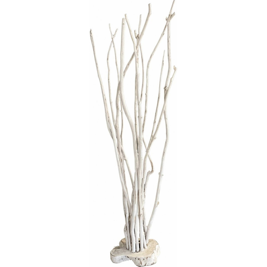 Lampadaire en bois branches forme organique