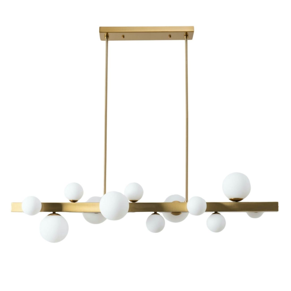 Somptueuse suspension en inox et verre - OROMIA