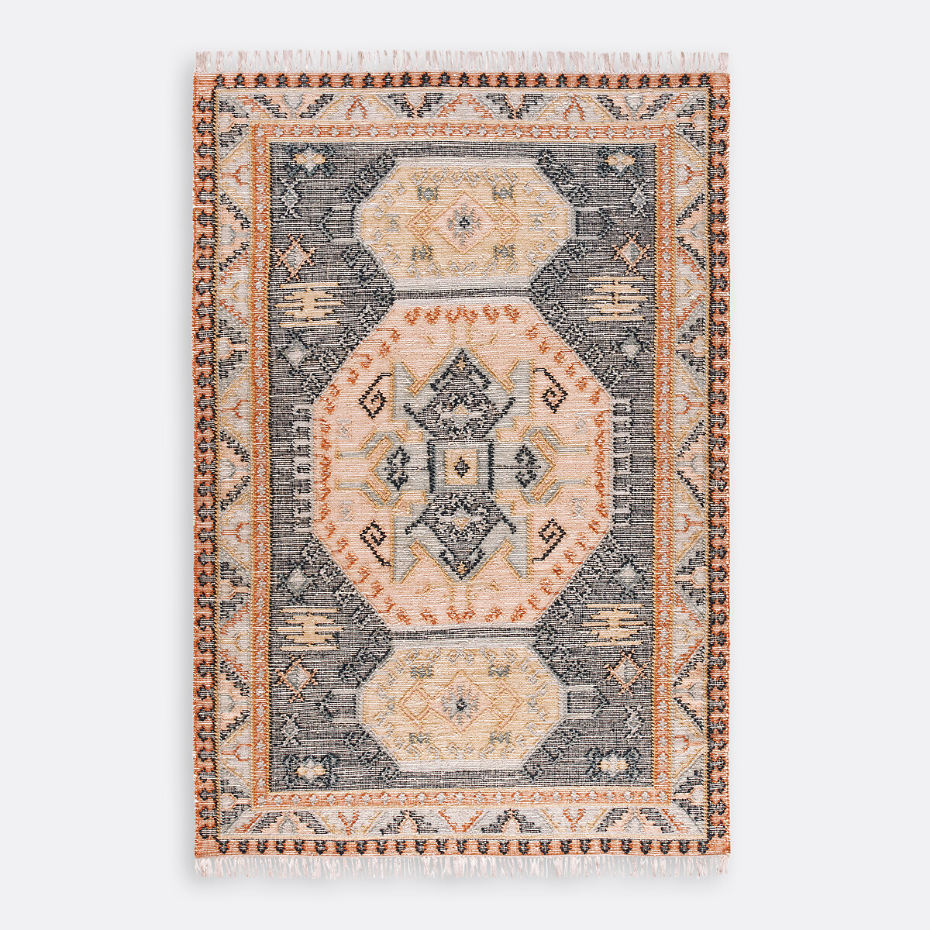 Tapis kilim effet used, Uzzo