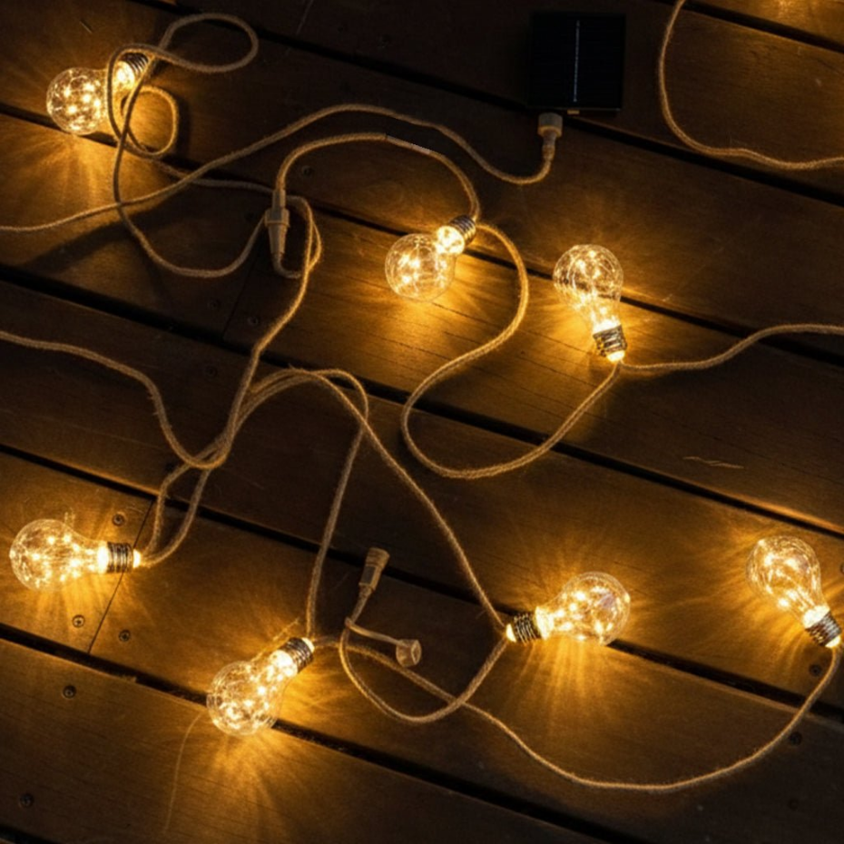 Guirlande solaire FANTASY STAR CORD 10 ampoules 8M