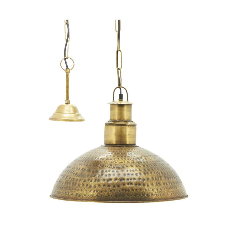 Suspension industrielle en métal martelé Diamètre 44cm