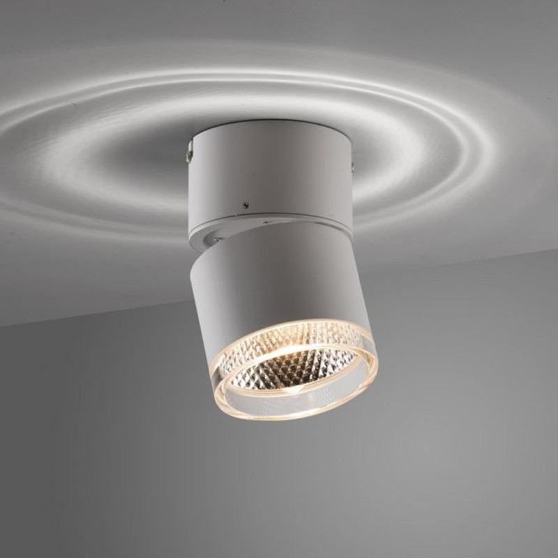 Gros Spot Nola Blanc Led Puissant Et Dimmable