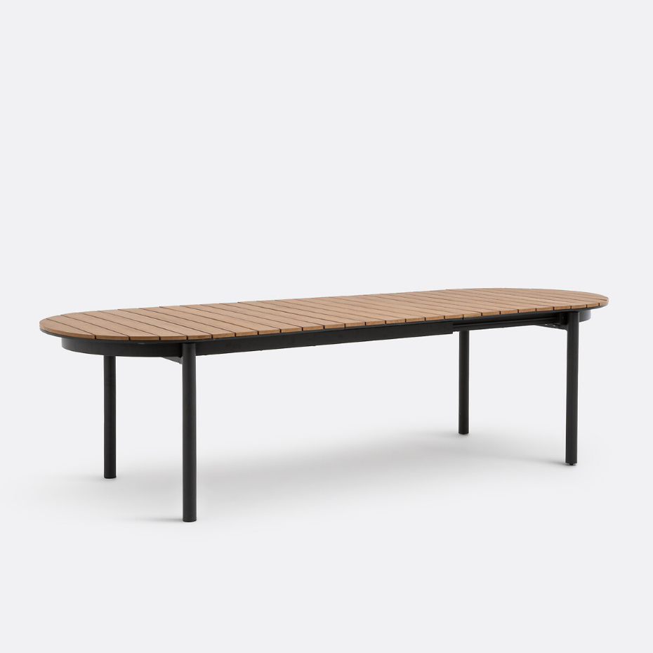 Table de jardin extensible, aluminium, Palina