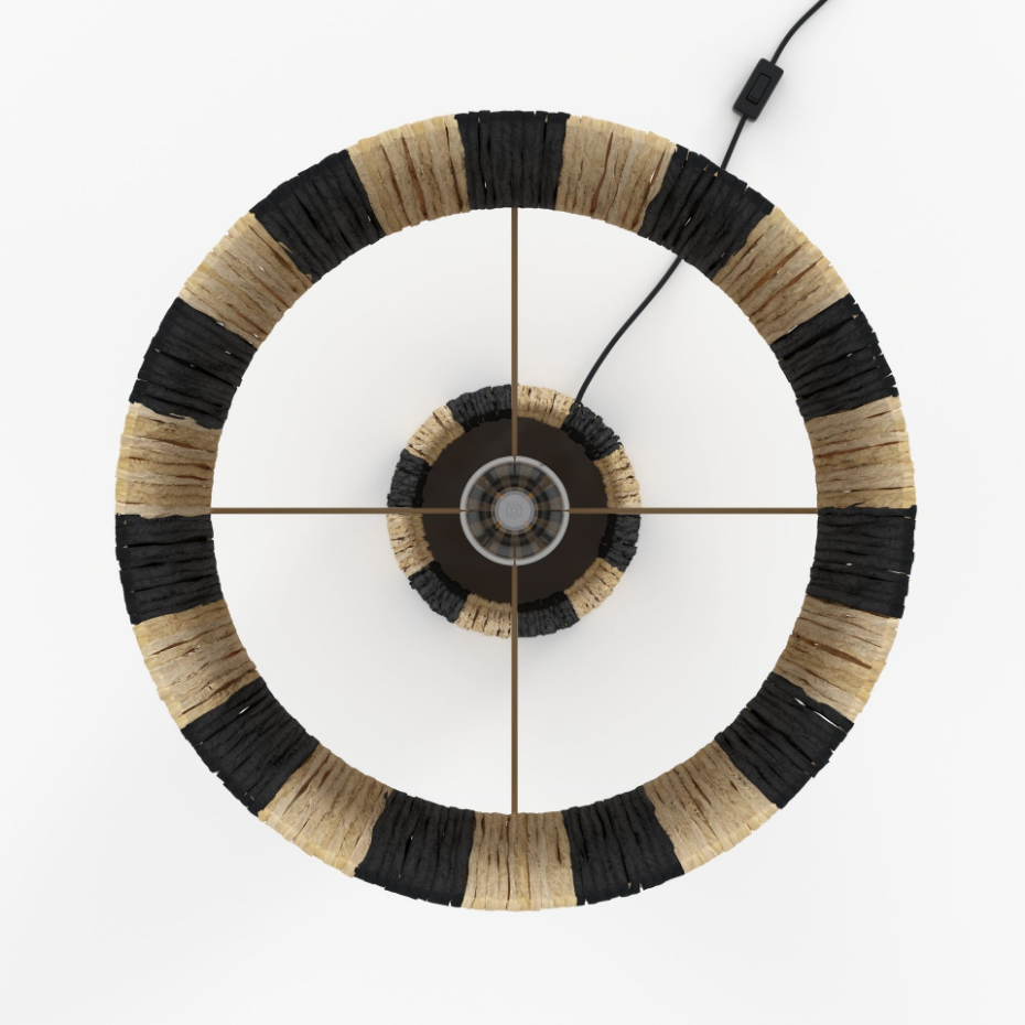 Grande lampe en feuille de palmier - SOLÉA