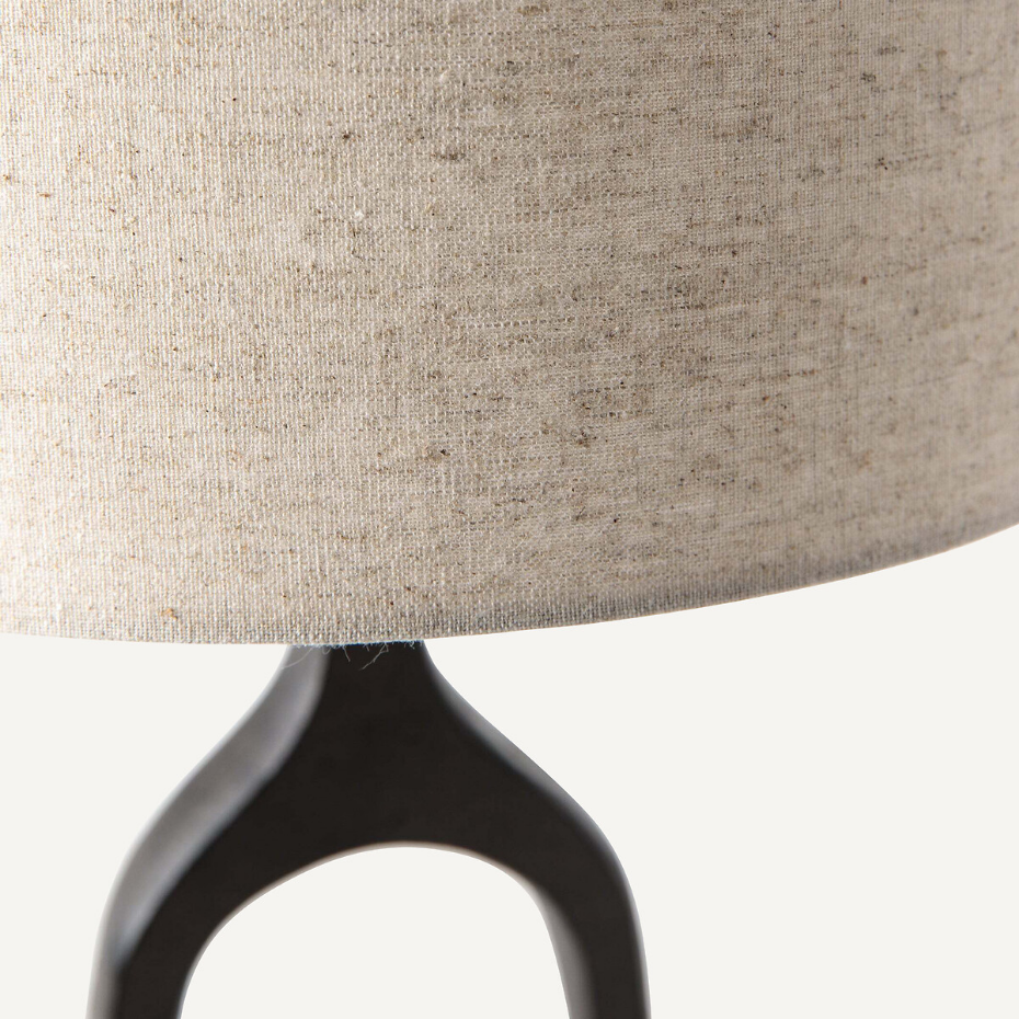 Lampe à poser métal et lin Jakomé