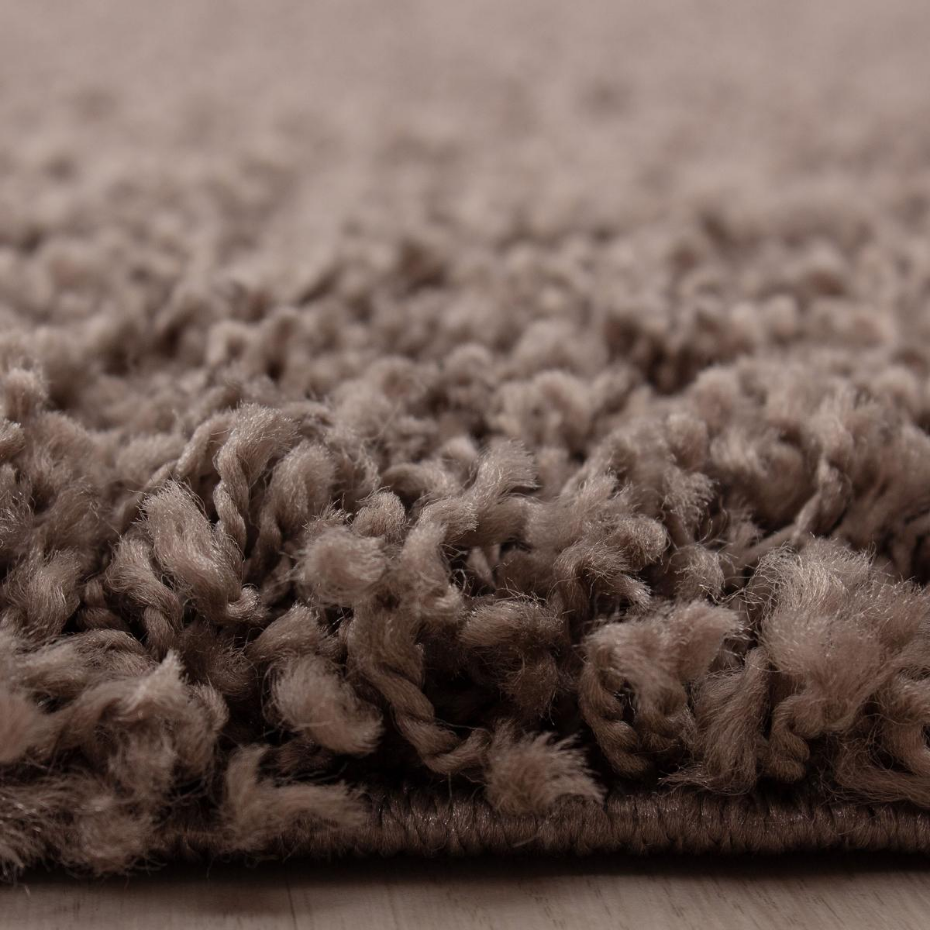 Tapis poils longs shaggy tissé motif uni UNI L