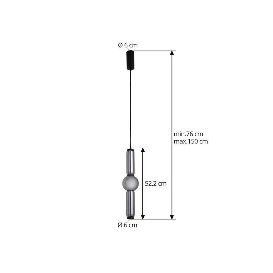 Suspension en verre moderneLED, Savete