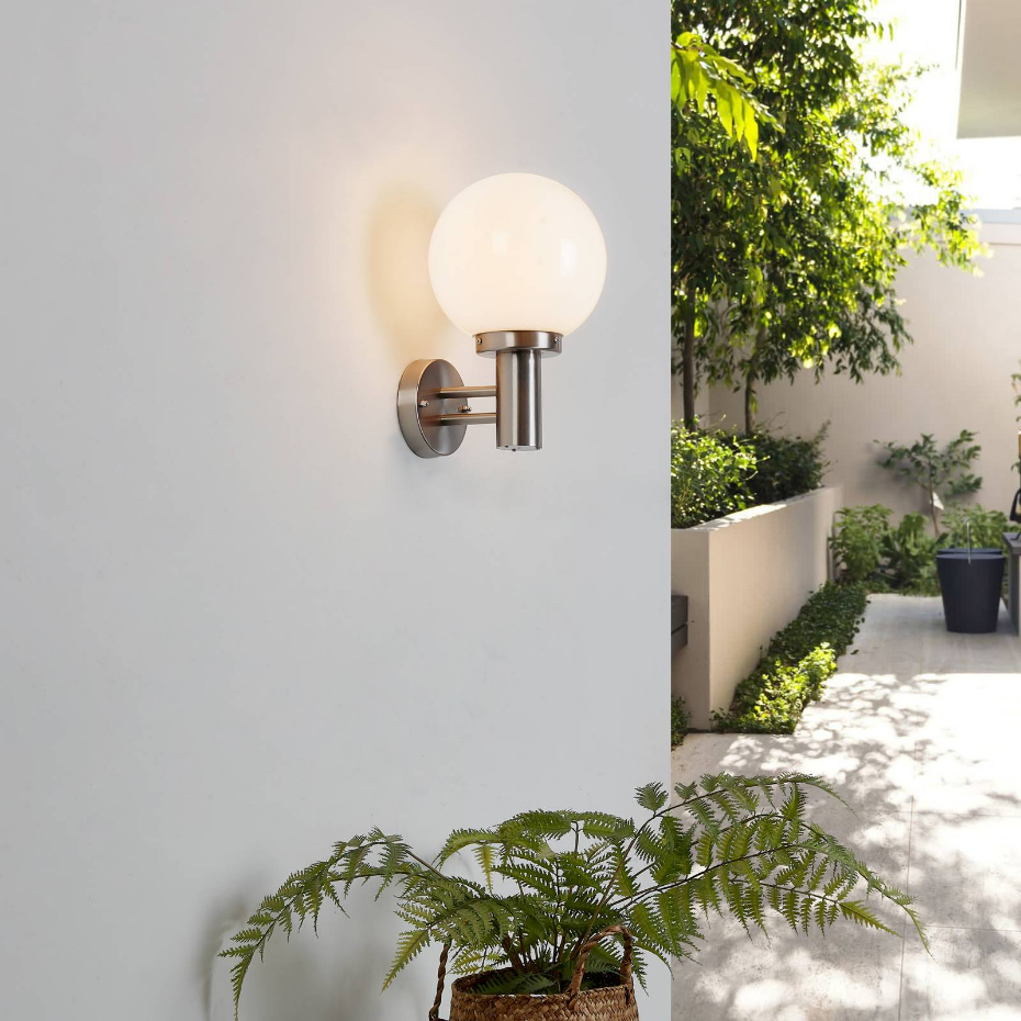 Applique extérieure en inox moderne, Nada