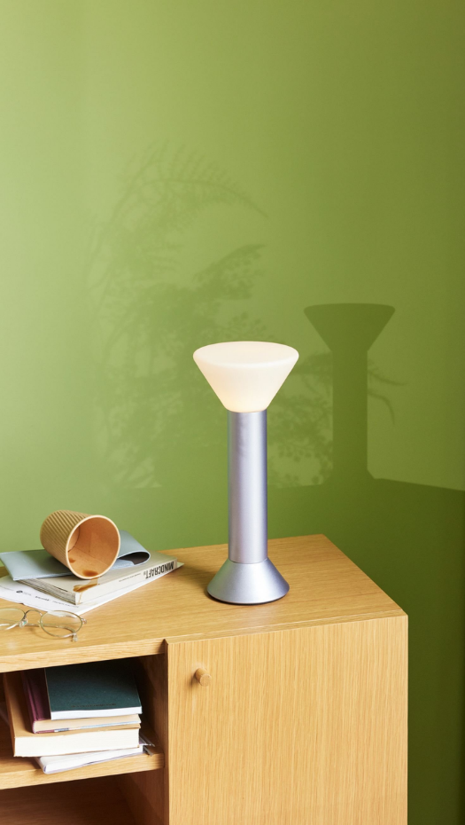 Lampe portable en verre et fer FLASH