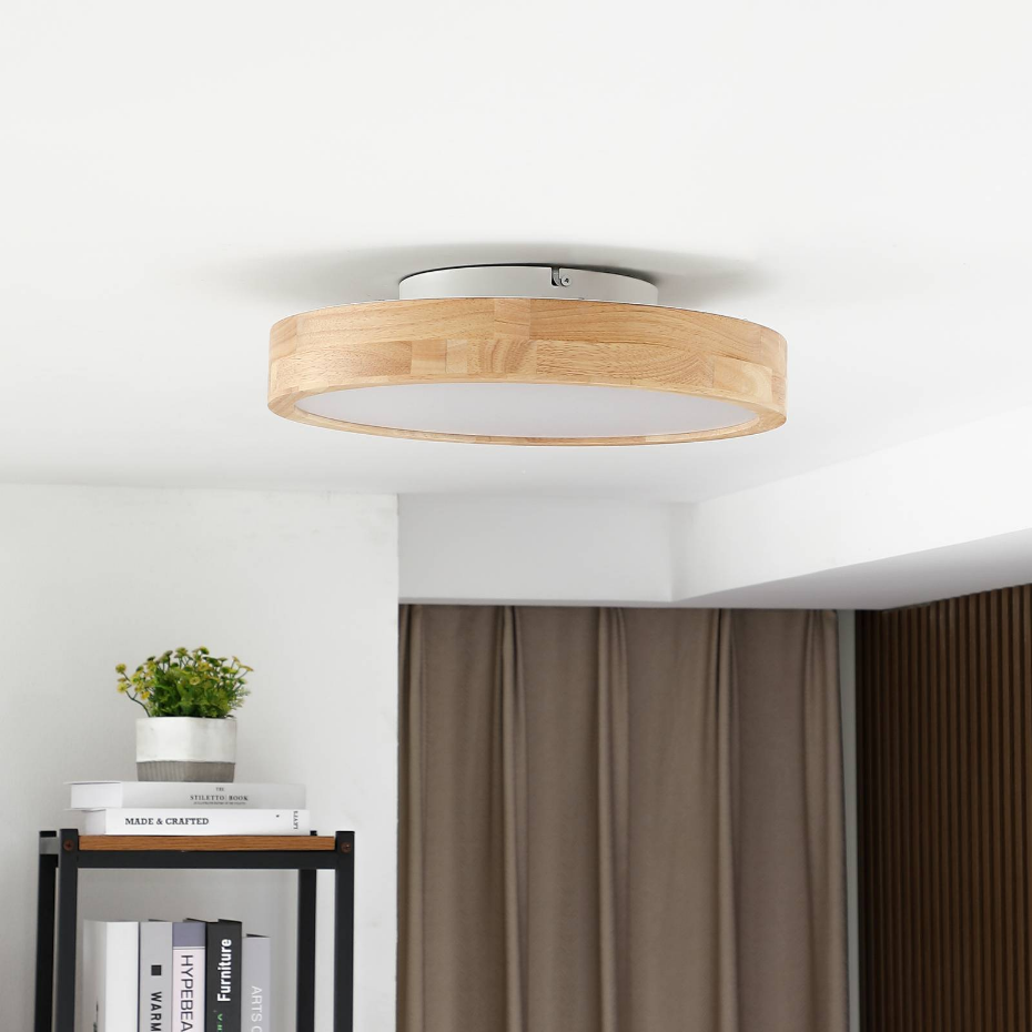 Plafonnier en bois moderneLED, Milada