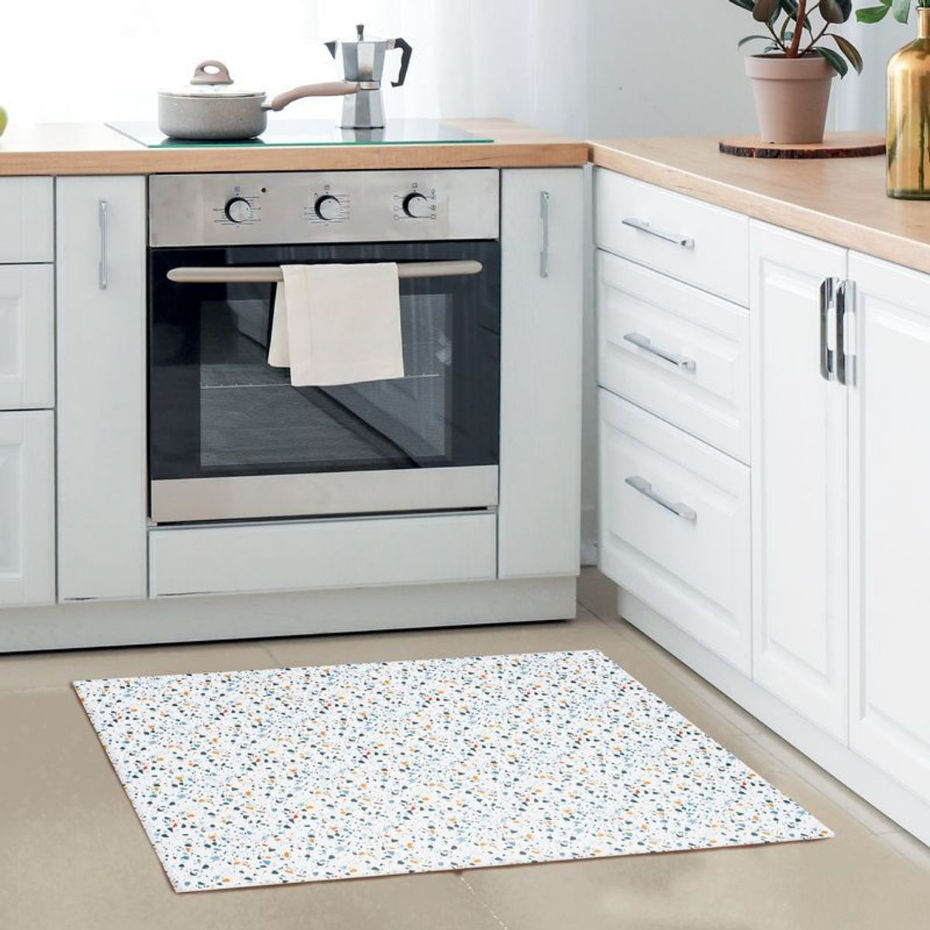 Tapis de cuisine imprimé terrazzo TERRAZZO VINYLE - vinyle antidérapant
