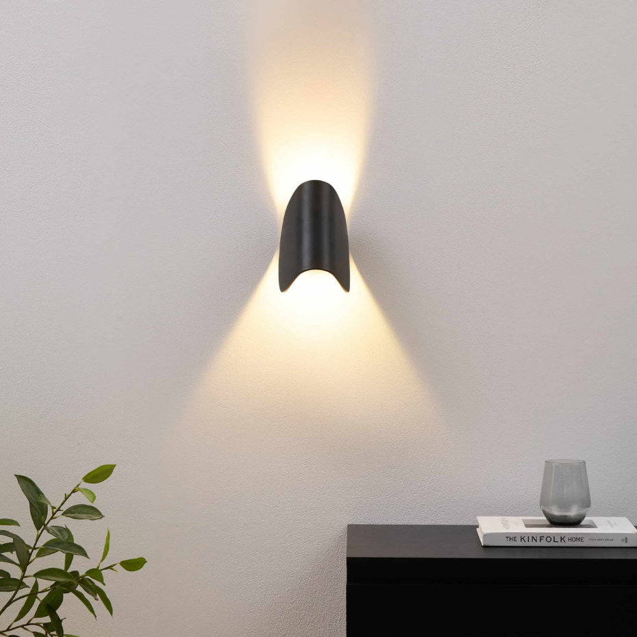 Applique noire avec LED orientable - NOTTE