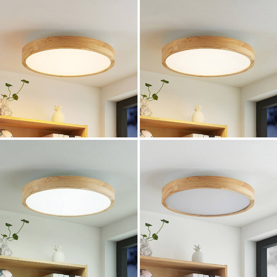 Plafonnier en bois moderneLED, Lanira