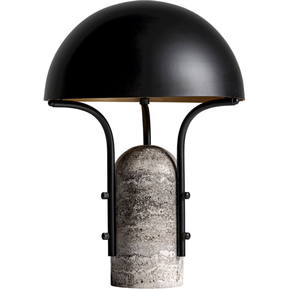 Lampe de salon en marbre  finition fumée