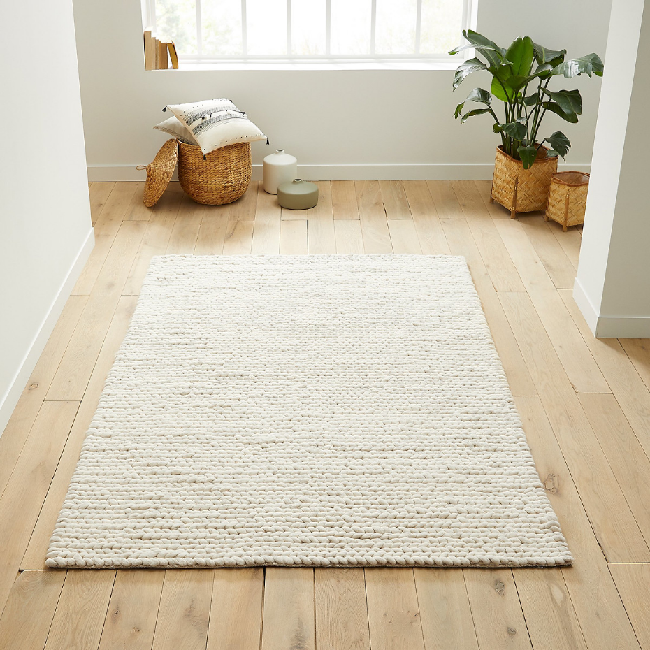 Tapis laine, Diano, effet tricot