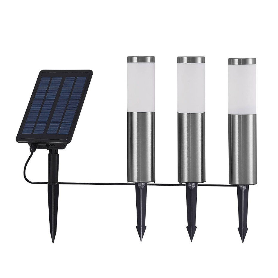 Lampe solaire en inox moderneLED, Lexiane