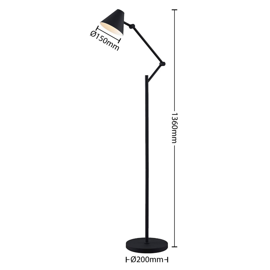 Lampadaire en métal moderne, Phina
